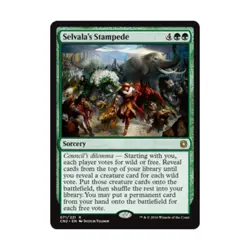 WOTC MtG Conspiracy Selvala's Stampede (R) NM - Image 1