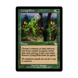 WOTC MtG Judgment Living Wish (R) VG - Image 1