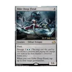 WOTC MtG Prerelease Promos Elder Deep-Fiend (P) (Foil) NM - Image 1