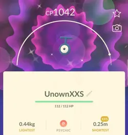 Shiny Unown XXS 🌟 - Pokemon Go - Image 1