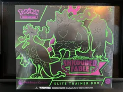 Shrouded Fable ETB Pokemon Center Exclusive Elite Trainer Box Pecharunt Promo - Image 1