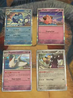 Pokemon Obsidian Flames Stamped Pre Release Promo Set Cleffa SVP 037 - Image 1