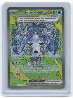 2025 Pokemon Wellspring Mask Ogerpon EX Prismatic Evolutions #152/131 Near Mint - Image 1