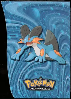 2003 topps Pokemon Advanced Die Cut Swampert 6 of 18 Slightly Crimped - Image 1
