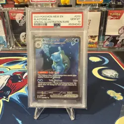 2023 Pokemon Blastoise ex 200/165 SIR Scarlet And Violet 151 GEM MINT PSA 10 - Image 1