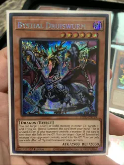 Yugioh Bystial Druiswurm MP23-EN159 1st Edition Prismatic Secret Rare NM - Image 1