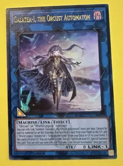 YuGiOh ~ Galatea-I, The Orcust Automaton EN052 ~ Monster Mayhem ~ Ultra Rare - Image 1