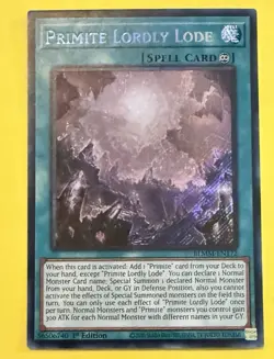 YuGiOh ~ Primite Lordly Lode BLMM-EN172 ~ Battles of Legend: Monster Mayhem - Image 1