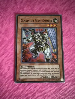 Gladiator Beast Samnite TU01-EN004 Super Rare Yugioh Lightly Played - Image 1