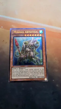 ULTIMATE Rare Mermail Abyssteus CBLZ-EN083 Unlimited Yugioh - Image 1