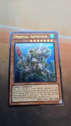 ULTIMATE Rare Mermail Abyssteus CBLZ-EN083 Unlimited Yugioh - Image 3