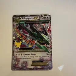 Pokemon Celebrations Rayquaza EX Holo Card 76/108 NM Mint Condition - Image 1