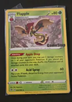 Pokemon Flapple Game Stop Stamped Exclusive Promo Card New Sealed - Image 3