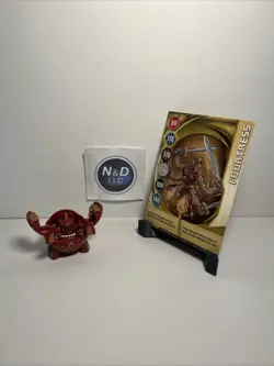 Bakugan Pyrus 520G Fortress Figure Battle Brawlers W/Card RARE - Image 1