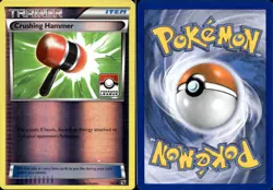 Pokemon Card CRUSHING HAMMER 34/39 Reverse Holo POKEMON LEAGUE STAMPED - Image 1