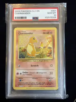 Charmander 001/034 Trading Card Game Classic Holo PSA 10 Pokemon - Image 1