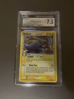 CGC 7.5 Near Mint Golduck 43/110 EX Holon Phantoms REVERSE HOLO Pokemon Card - Image 5