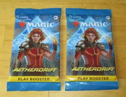 Magic the Gathering Aetherdrift Play Booster x2 Pack Lot, 14 Cards each - Image 1