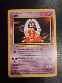 Pokemon TCG Jynx Base Set, Unlimited Uncommon Card 31/102 - Image 1