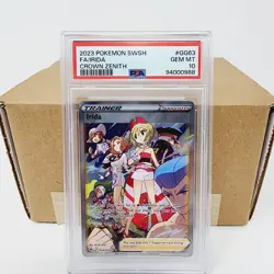 PSA 10 Irida GG63 Full Art Trainer Gallery Pokemon Card Crown Zenith 2023 - Image 1