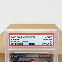 PSA 10 Irida GG63 Full Art Trainer Gallery Pokemon Card Crown Zenith 2023 - Image 2