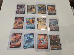 Lot of 12 Pokemon V Cards Full Art NM Rare Mix Sets - Image 1