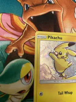 Pikachu SM98 Black Star Holo Promo Card Sun and Moon -SWIRL EAR- 💫 see Pics - Image 3