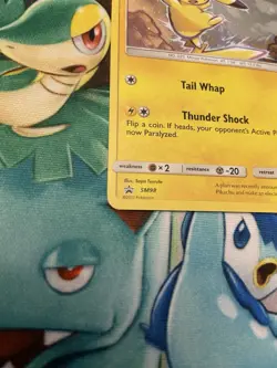 Pikachu SM98 Black Star Holo Promo Card Sun and Moon -SWIRL EAR- 💫 see Pics - Image 4