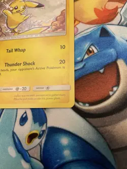 Pikachu SM98 Black Star Holo Promo Card Sun and Moon -SWIRL EAR- 💫 see Pics - Image 5