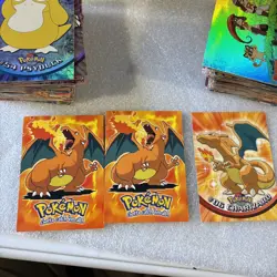 CHARIZARD #06 TOPPS, 140 Pokemon tv cards, several Holo - Image 2