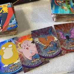 CHARIZARD #06 TOPPS, 140 Pokemon tv cards, several Holo - Image 3