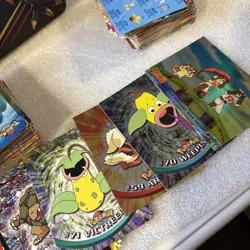 CHARIZARD #06 TOPPS, 140 Pokemon tv cards, several Holo - Image 5