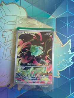Bulbasaur 133/132 Promo Card Mega Evolutions in plastic NM/M - Image 1