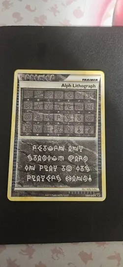 Pokemon Cards Alph Lithograph THREE Ultra Rare HGSS Undaunted - (NM-) - Image 1