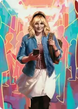 1 x Gwen Stacy Art Card (13/54) - Art Series: Marvel's Spider-Man - NM-Mint - MT - Image 1