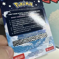Pokemon Scarlet and Violet Shiny Koraidon OR Miraidon Gamestop Promo Code Card - Image 3