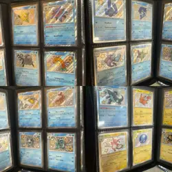 Pokemon Paldean Fates HR, IR, Shiny, Trainer, and Promo Lot w/ Binder, 156 Cards - Image 3