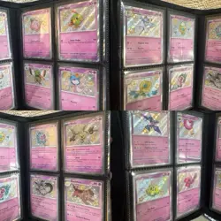 Pokemon Paldean Fates HR, IR, Shiny, Trainer, and Promo Lot w/ Binder, 156 Cards - Image 5