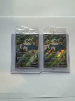 X2 Pokemon TCG S&V 151 Snorlax Promo Card SVP 051 Sealed - Image 1