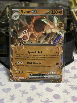 Golem EX 76/165 Holo Ultra Rare Scarlet And Violet Pokemon 151 Card - Image 1
