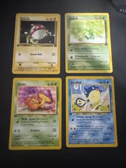 Vintage Pokemon Cards TCG set Of 4 LP First Edition 1996 - 2000 - Image 1