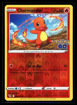 2022 Sword & Shield - Pokemon GO Charmander Reverse Holo Pokemon Card #8 - Image 1