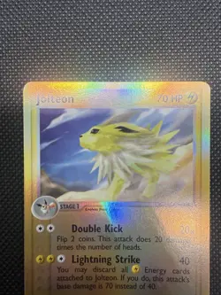 Jolteon 6/100 Rare Reverse Holo Pokemon Card NM E Reader Sandstorm SS - Image 2