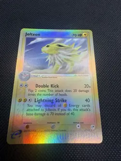 Jolteon 6/100 Rare Reverse Holo Pokemon Card NM E Reader Sandstorm SS - Image 3
