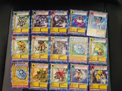 1999 Bandai Digimon TCG Cards Lot of 74 Cards - Image 1