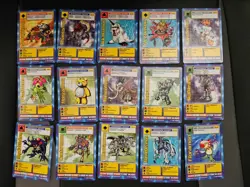1999 Bandai Digimon TCG Cards Lot of 74 Cards - Image 3