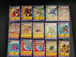 1999 Bandai Digimon TCG Cards Lot of 74 Cards - Image 4