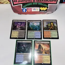 5 Edge of Eternity Shock Lands Lot Magic, The Gathering B/W,G/B,R/G,B/B,R/W - Image 2