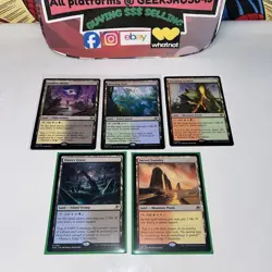 5 Edge of Eternity Shock Lands Lot Magic, The Gathering B/W,G/B,R/G,B/B,R/W - Image 3
