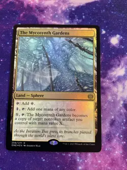 The Mycosynth Gardens FOIL MINT Phyrexia ONE MTG 256/271 Rare Land 🔥MINT 🔥 - Image 1